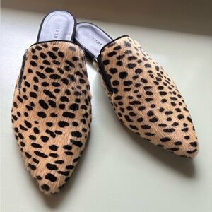 Jenni Kayne Calf Hair Pointed Toe Mule in Sz 38